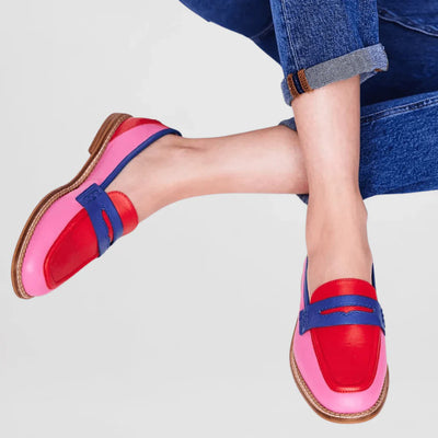 Nyla – Mocassins Color Block en Style Décontracté