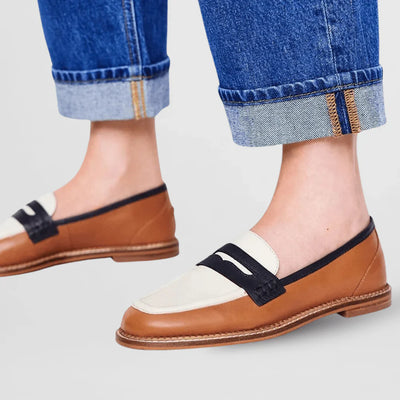 Nyla – Mocassins Color Block en Style Décontracté