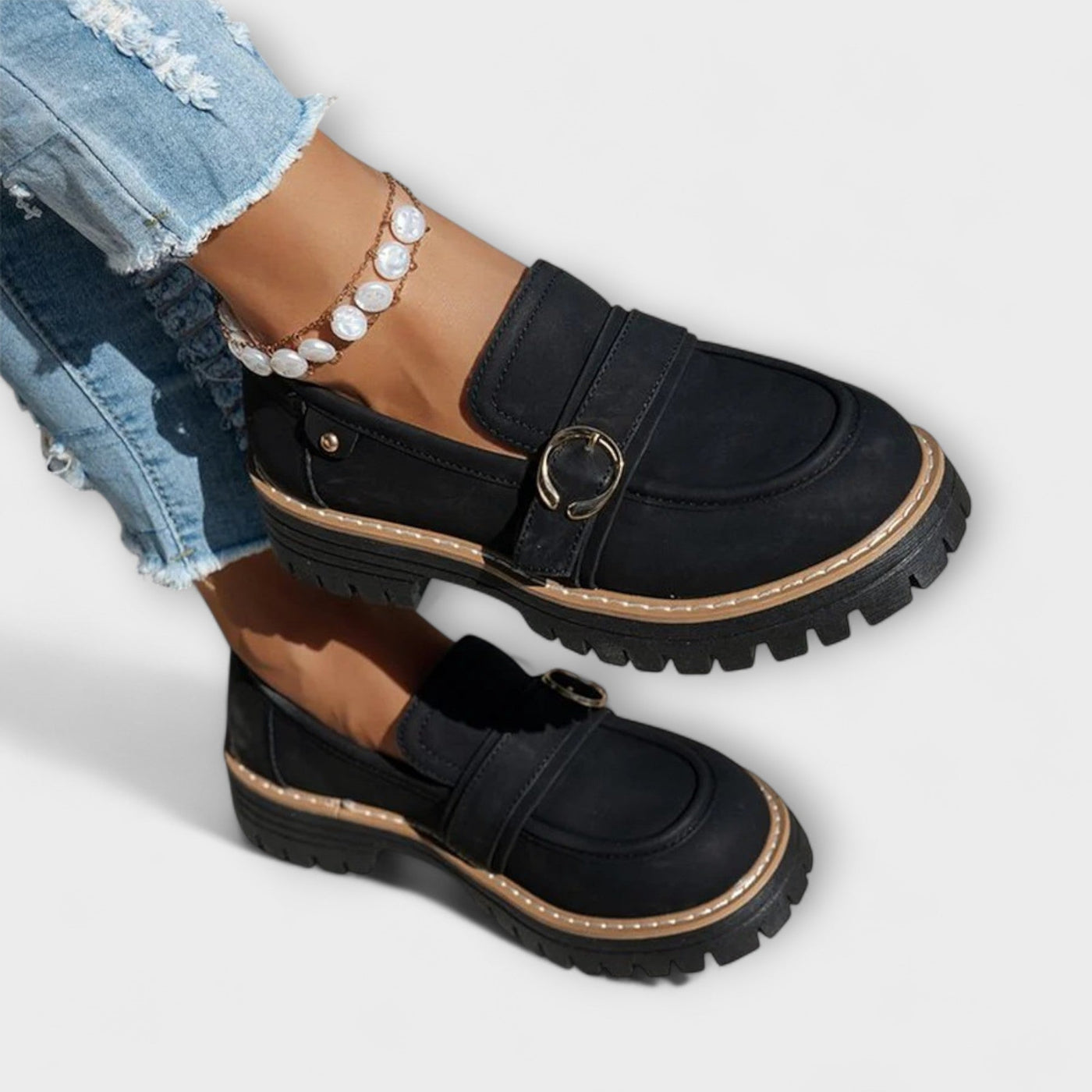 Lora – Mocassins Décontractés à Bout Rond