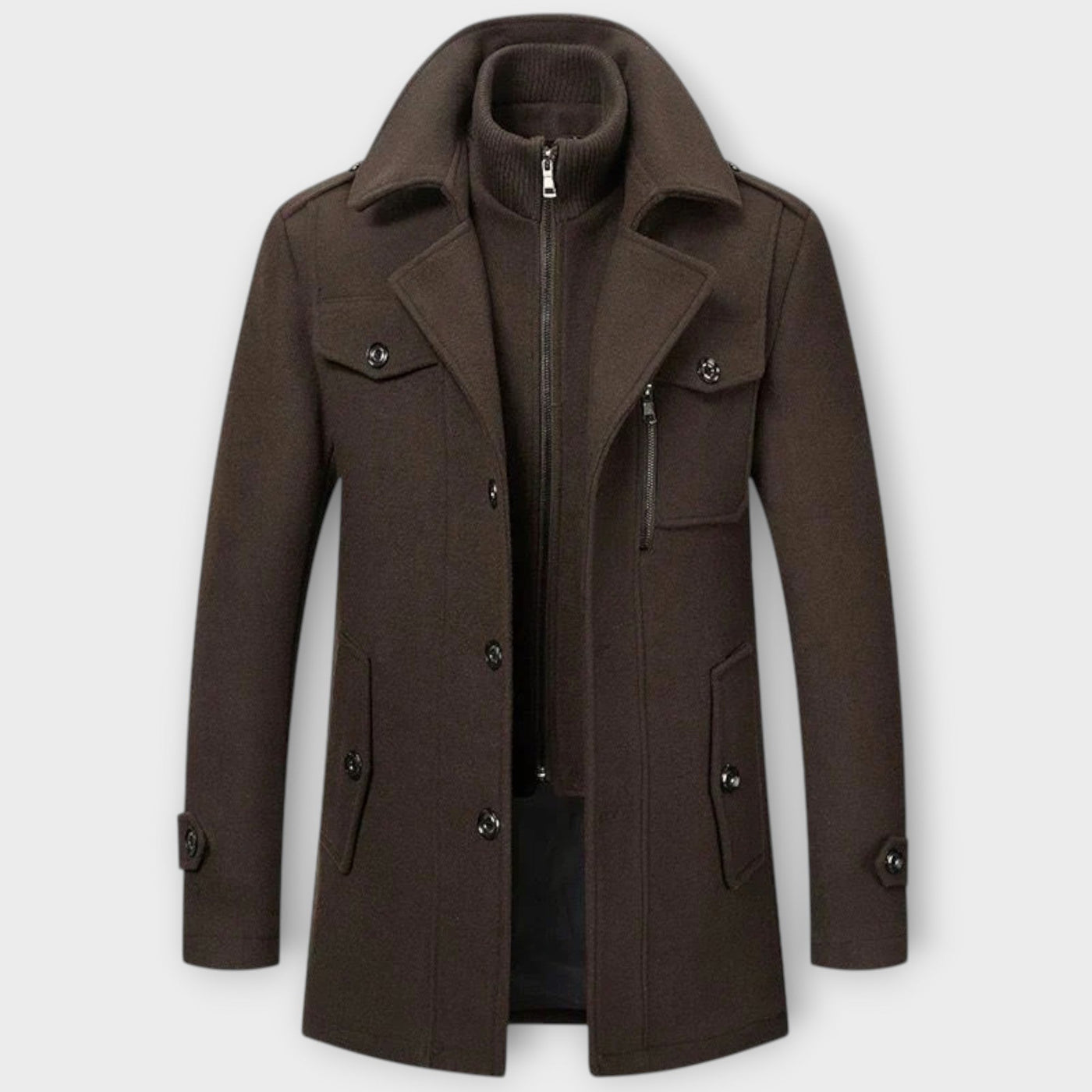 Everdine – Veste d'Hiver à Double Couche